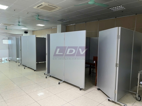 Dự án vách ngăn di động có bánh xe tại Bệnh viện quân y 354 Hà Nội