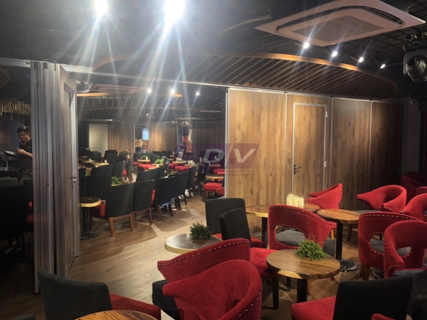 Dự án vách ngăn di động tại quán trà 34 Hoàng Cầu, Đống Đa, Hà Nội