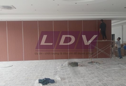 Công trình vách ngăn di động nhà hàng Bông Lau đc Đường chánh tp Ninh Bình