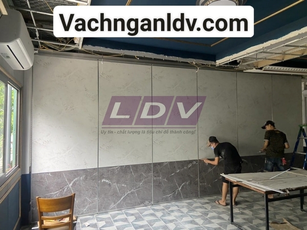 Dự án vách ngăn di động nhà hàng Cá Giò Viễn Đông