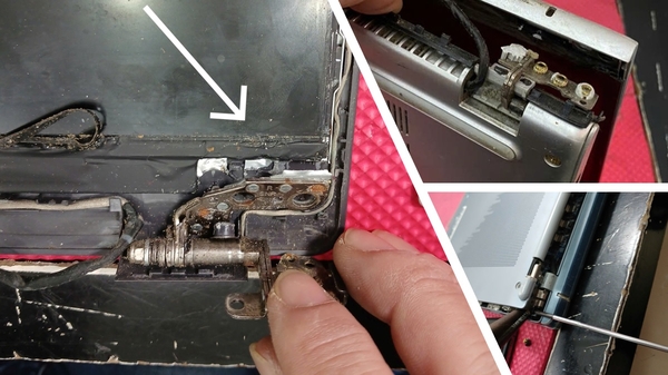 Bản lề laptop bị gãy, bung