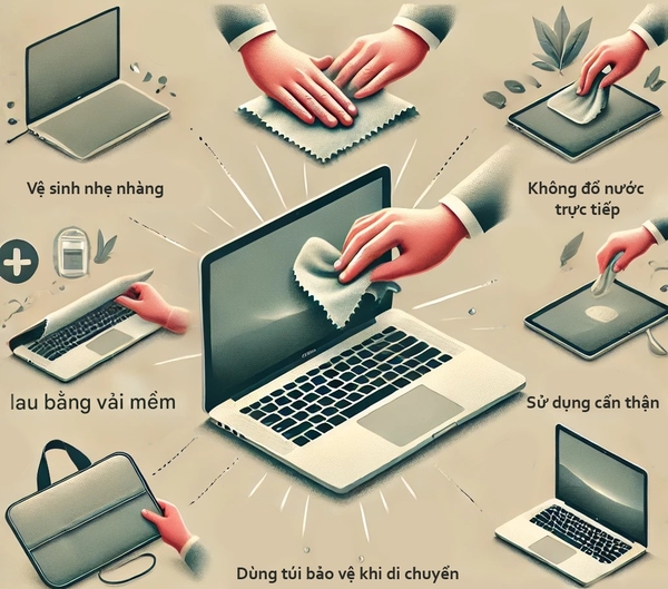 Bảo vệ macbook cẩn thận
