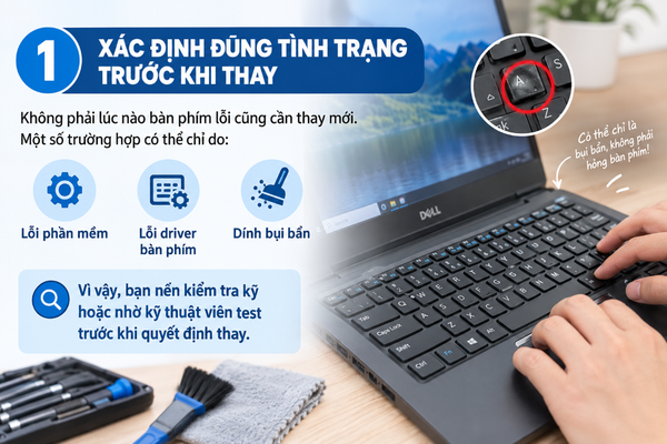 Xác định tình trạng lỗi trước khi thay