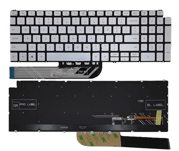 Bàn phím laptop Dell inspiron 5505 màu bạc