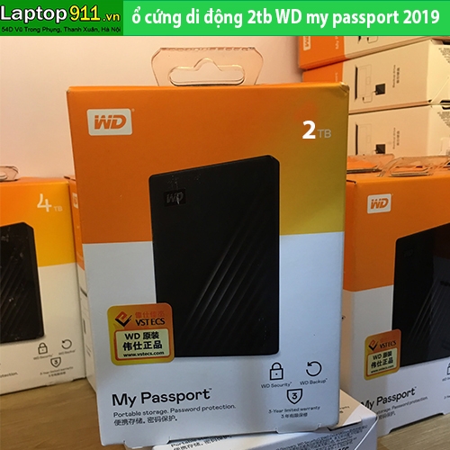 Ổ cứng di động 2tb My Passport 2Tb (2019)