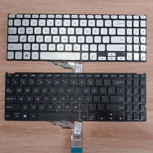 Bàn phím laptop Asus F512J màu đen, bạc