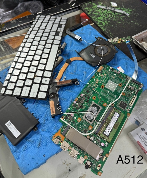 Bàn phím laptop Asus A512 mầu bạc