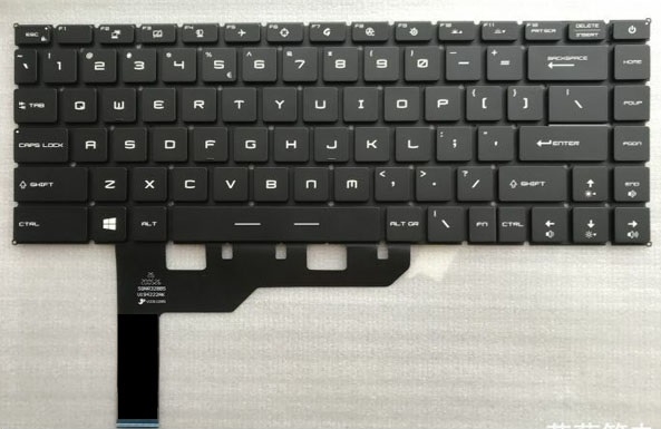 Bàn phím laptop MSI 15 A5M-236vn màu đen