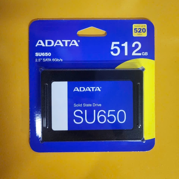 Ổ cứng di động SSD 2.5'' 512gb Adata SU650 chống va đập