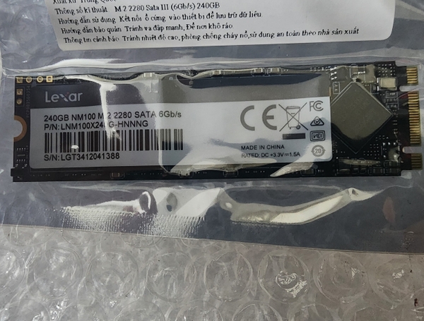 Ổ cứng SSD M2 sata 240gb Lexar