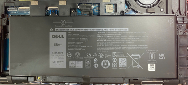 Pin laptop Dell mã 3HWPP 68W