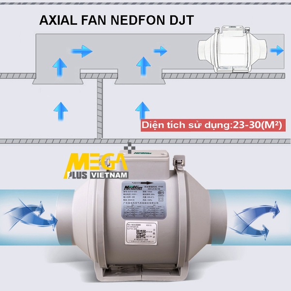Mua quạt thông gió chính hãng Nedfon ở đâu uy tín