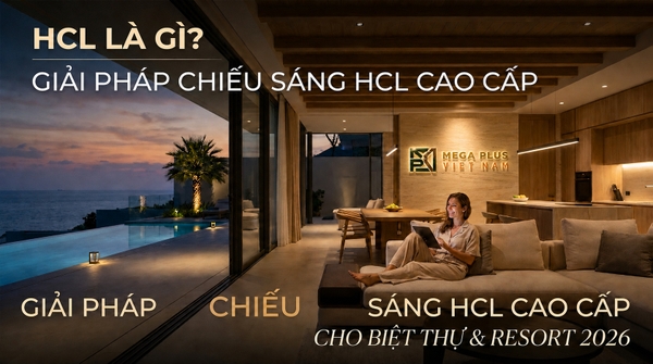 HCL Là Gì? Giải Pháp Chiếu Sáng HCL Cao Cấp Cho Biệt Thự & Resort 2026
