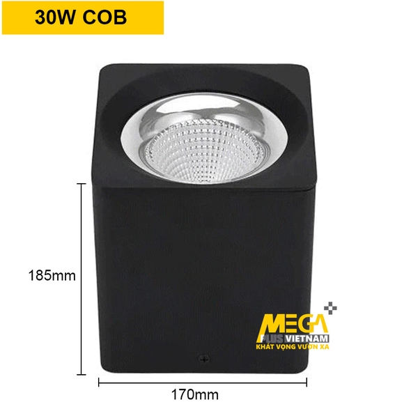 den-downlight-cob-30w-op-noi-vuong-cao-cap