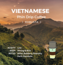 Vietnamese Phin Drip Coffee (Robusta) 越南經典咖啡 (羅布斯塔)