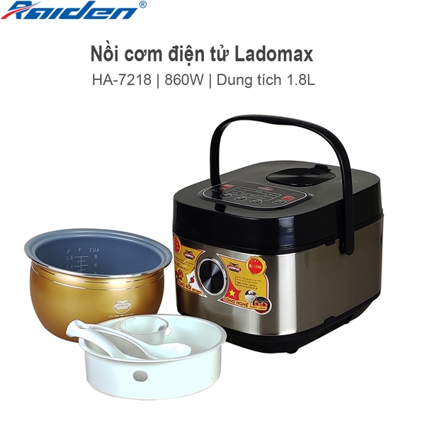 Nồi cơm điện tử 1.8L Ladomax Ha-7218