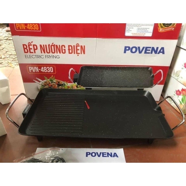 Bếp nướng điện mạ vân đá Povena PVN-4830