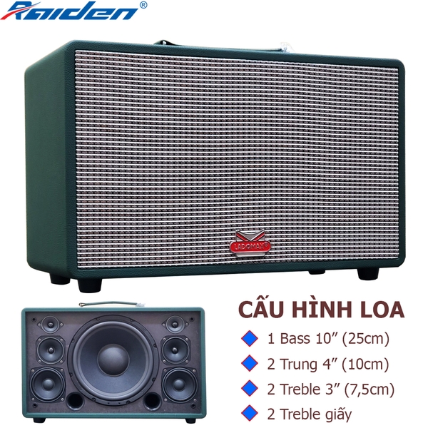 Loa xách tay bass đơn 25cm Ladomax T-125(DSP)