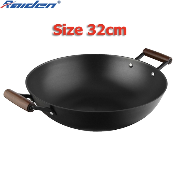 Chảo xào thép Nitriding 32cm Greencook GCW01-32IH (1tx10)