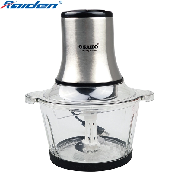 Máy xay thịt Osako OST-350 công suất 350W, cối thủy tinh 2L xay thịt cá, làm chả, giò sống, xay cua