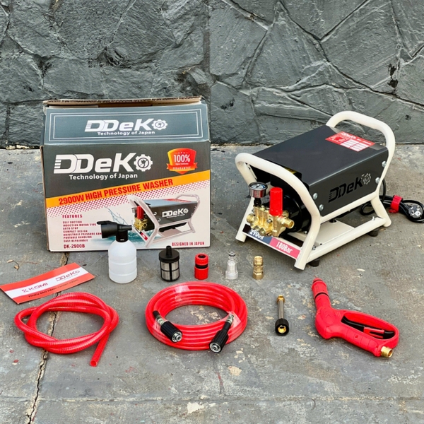 Máy rửa xe Deko DK2900B, chỉnh áp (1tx2)