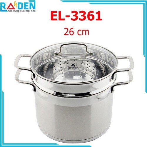 Nồi hấp Inox 304 26cm Elmich EL3361 (1tx2)