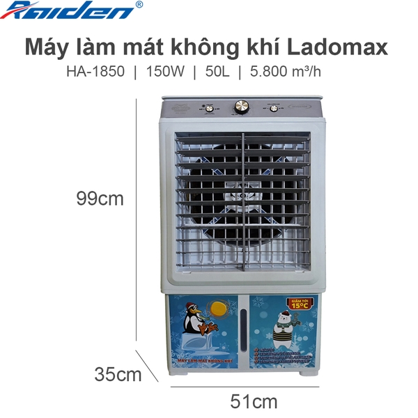 Máy làm mát không khí 50L Ladomax Ha-1850