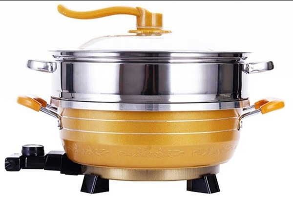 Lẩu điện hấp 5L Ladomax Ha-233T, Tròn