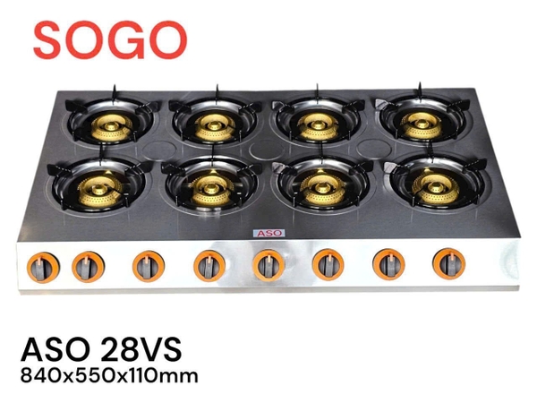 Bếp Sogo 8 lò ASO 28VS