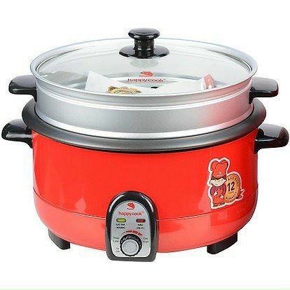 Lẩu hấp điện 3.5L Happycook HCHP-360SR