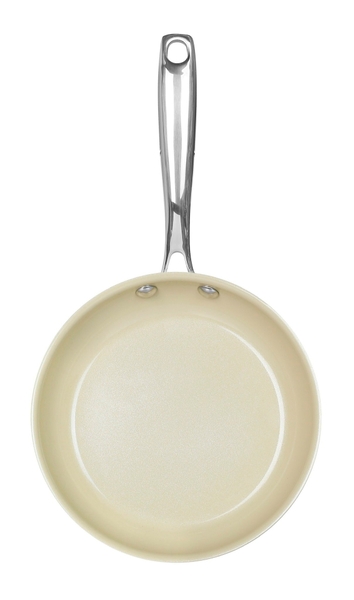 Chảo men gốm inox 3 lớp nguyên khối 26cm Greencook GCP235-26IH (1tx6)