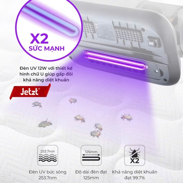 Máy Hút bụi ga giường Jezt V20 Pro