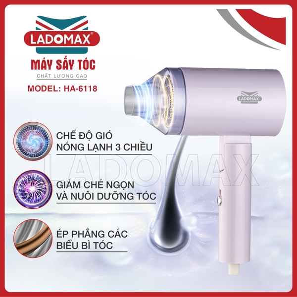 Máy sấy tóc Ladomax Ha-6118 (1tx32)