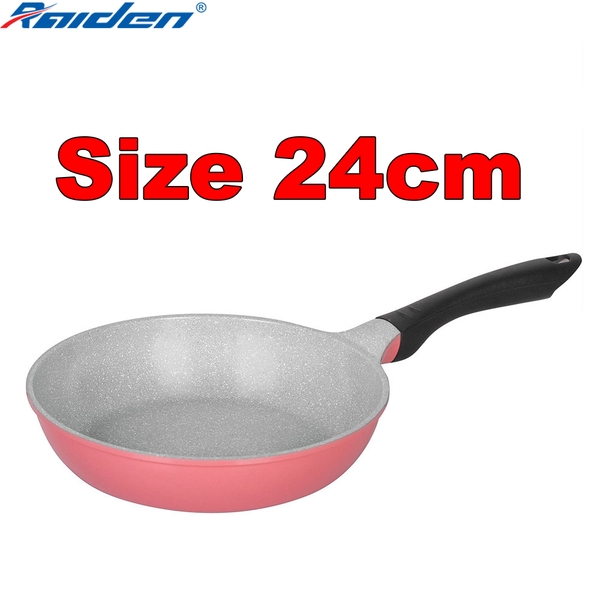 Chảo đúc Ceramic 24cm Greencook GCP03-24IHP Màu Hồng