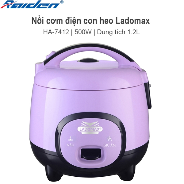 Nồi cơm điện 1.2L Ladomax Ha-7412 (1tx6)