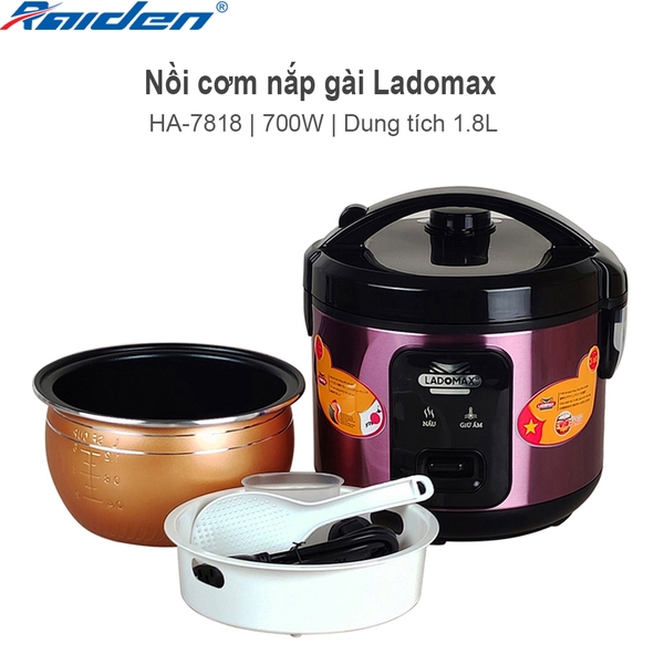 Nồi cơm điện 1.8L Ladomax HA-7818