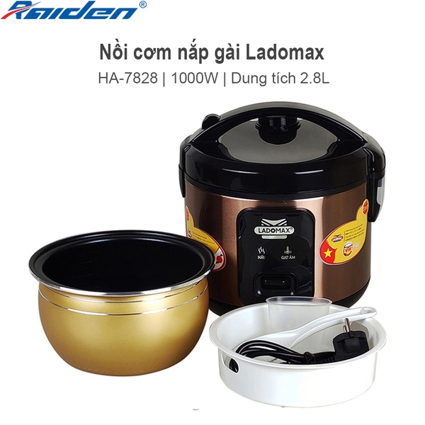 Nồi cơm điện 2.8L Ladomax Ha-7828 (1tx4)