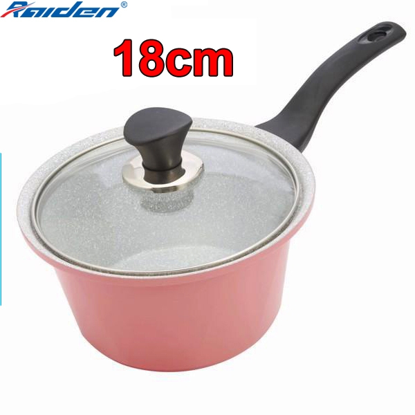 Quánh đúc Ceramic 18cm Greencook GCS02-18IH dùng được bếp gas, bếp hồng ngoại, bếp từ