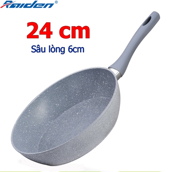 Chảo Sâu Từ Greencook GCP02-24 size 24cm, dùng được bếp ga, bếp hồng ngoại, bếp từ