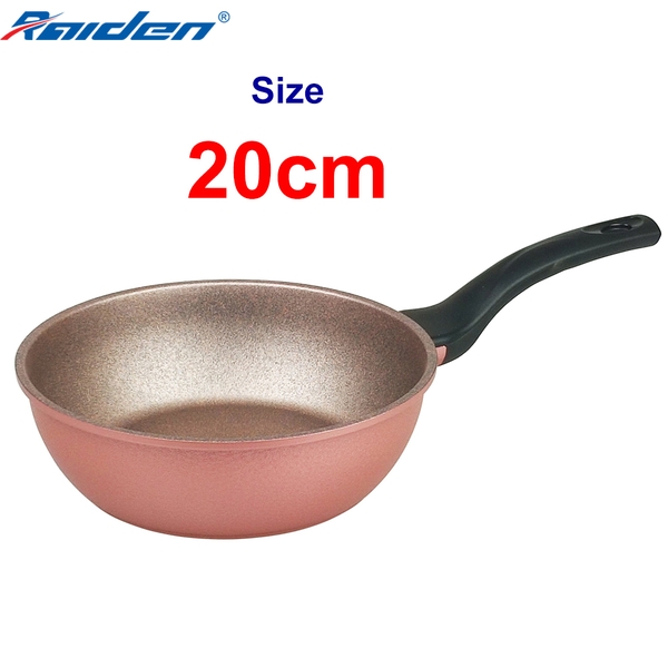 Chảo đúc vân đá Greencook GCP05-20 size 20cm dùng được bếp gas, bếp hồng ngoại, bếp từ