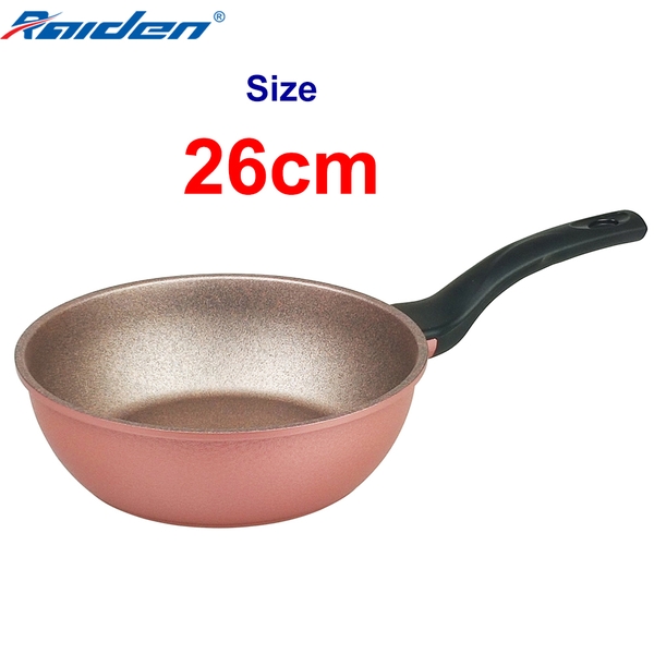 Chảo đúc vân đá Greencook GCP05-26IH size 26cm dùng được bếp gas, bếp hồng ngoại, bếp từ