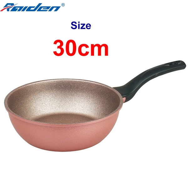 Chảo đúc vân đá Greencook GCP05-30IH size 30cm dùng được bếp gas, bếp hồng ngoại, bếp từ
