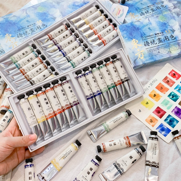 Màu Nước Sunway Dạng Tuýp - Theo Bộ