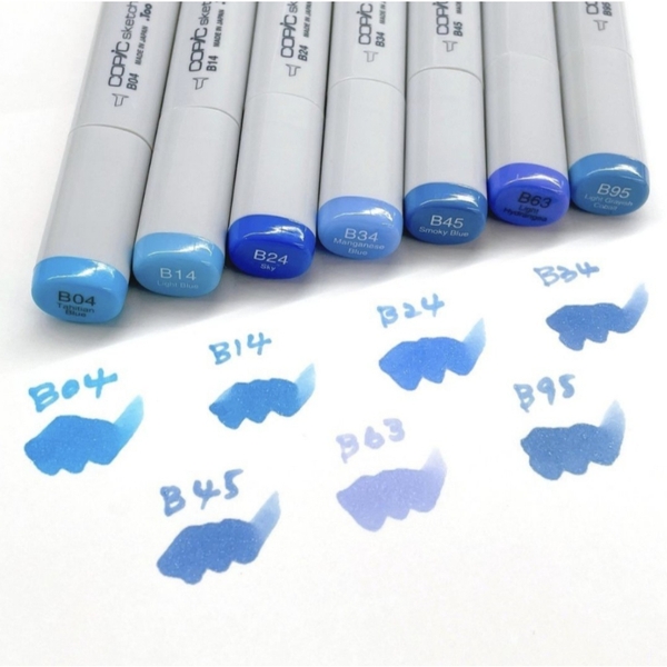 Bút Màu Dạ Marker Copic Ciao Đầu Mềm cây lẻ tùy chọn màu