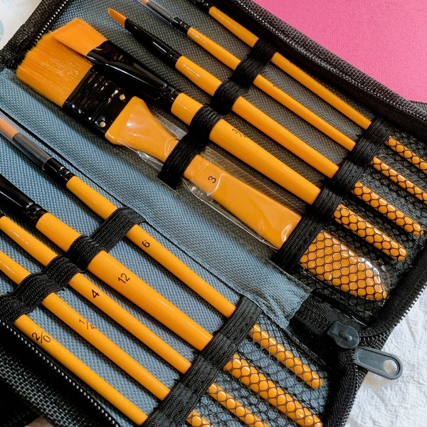 Bộ Cọ Vẽ 10 Cây Kèm Túi AiShaKe