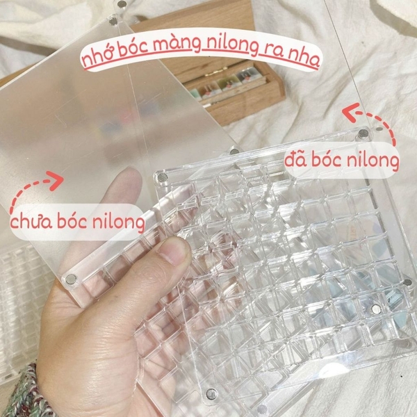 Hộp Pocket Đựng Màu Mica Trong Suốt