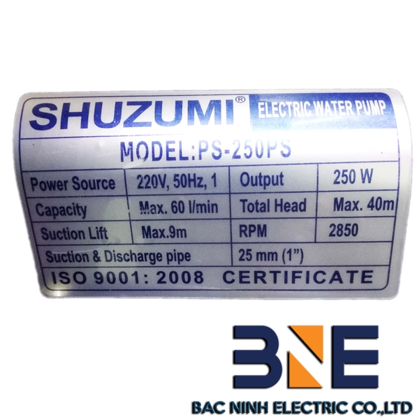 Máy bơm chân không Shuzumi