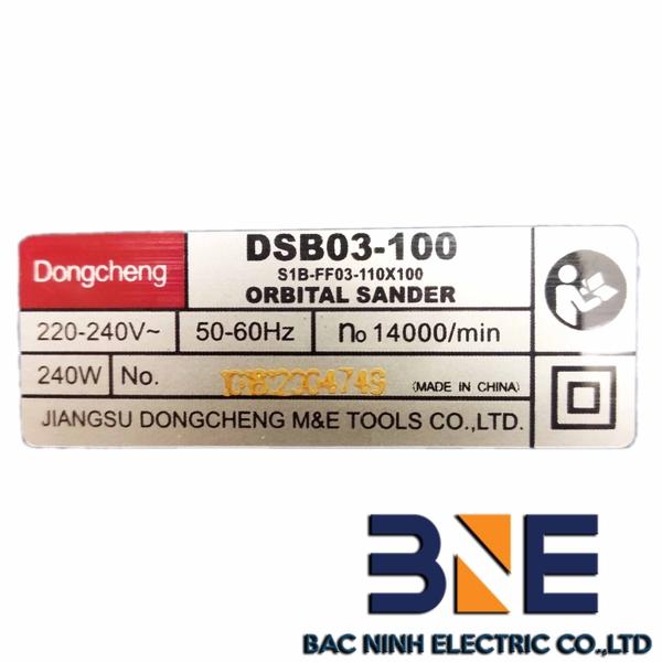 Thông số kỹ thuật máy ráp rung Dongcheng DSB03-100