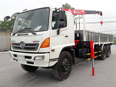 Xe tải cẩu Hino 15 tấn (lắp cẩu Unic 3 tấn 4 đốt)