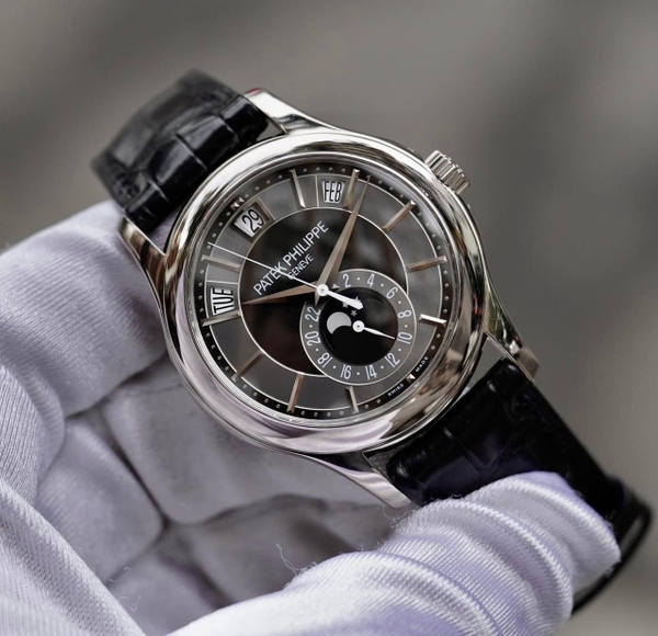 dong-ho-patek-philippe-complications-grey-dial-18k-white-gold-black-leather-men-